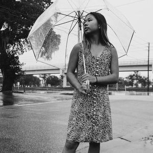Vintage Pearl Button Down Floral Dress with corset back.